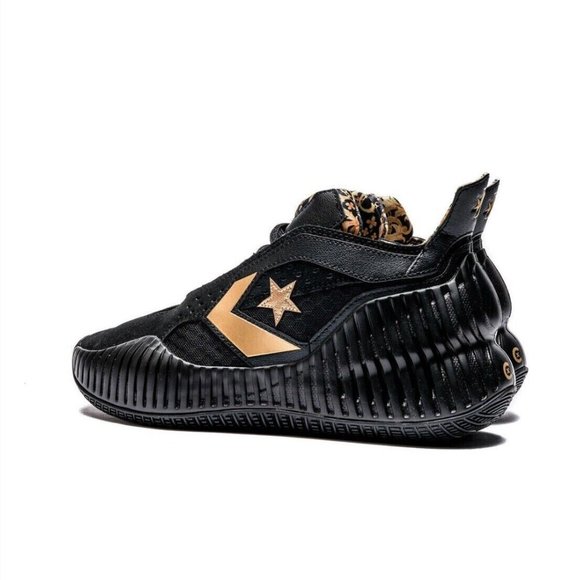 Converse All Star BB Prototype CX Mid Black Gold Mens Basketball A02515C - Picture 3 of 15
